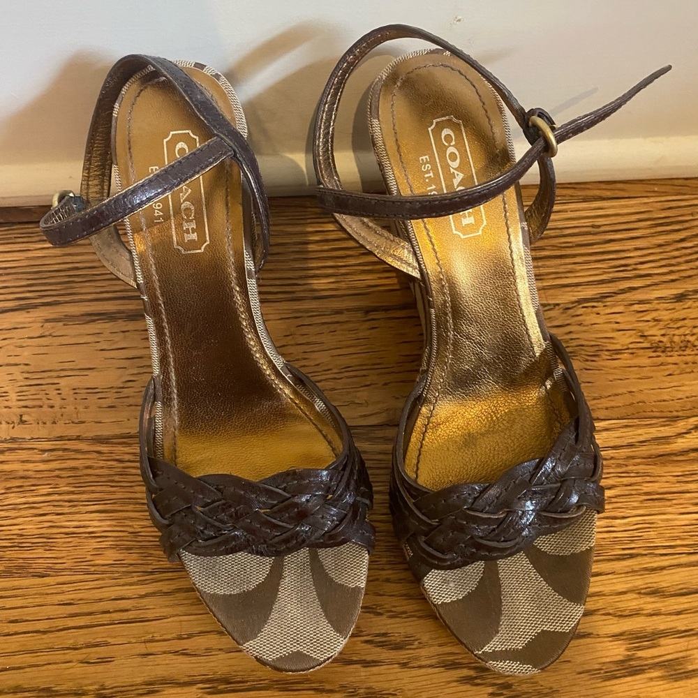 Coach Wedges / Espadrilles - Size 7